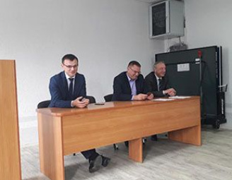 Встреча с трудовым коллективом УП «Ремавтодор Ленинского района г.Минска»