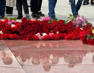 Участие в народном возложении 